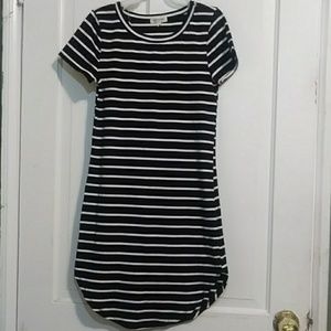 Stripped T-Shirt Dress